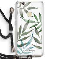 Tropical watercolor leaves: Huawei Ascend P10 Lite Transparant Hoesje met koord