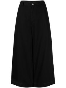 Yohji Yamamoto jupe-culotte à design asymétrique - Noir