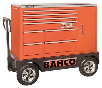 Bahco Gereedschapswagen &apos;classic&apos; C75 53" met 8 lades | opbergkast | oranje | 1505 mm x 500 mm x 1218 mm - 1475KXXL8CWTSS