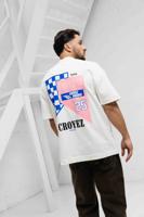 Croyez Fumes Flag T-Shirt Heren Wit - Maat M - Kleur: Wit | Soccerfanshop
