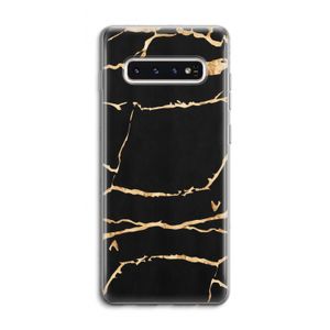 Gouden marmer: Samsung Galaxy S10 4G Transparant Hoesje