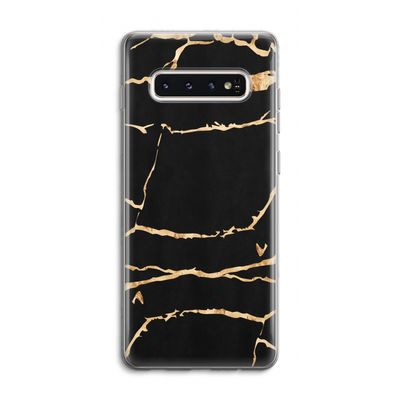 Gouden marmer: Samsung Galaxy S10 4G Transparant Hoesje