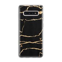 Gouden marmer: Samsung Galaxy S10 4G Transparant Hoesje