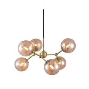 Halo Design Hanglamp ATOM 57cm - Messing / Amber