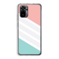 Strepen pastel: Xiaomi Redmi Note 10 Pro Transparant Hoesje