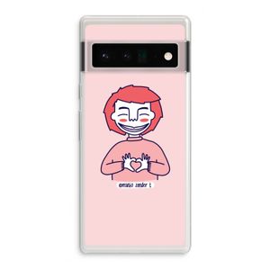 Hartje: Google Pixel 6 Pro Transparant Hoesje
