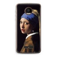 The Pearl Earring: Motorola Moto Z Force Transparant Hoesje