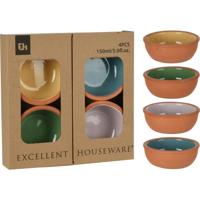 Tapasschaal terracotta 4-delig