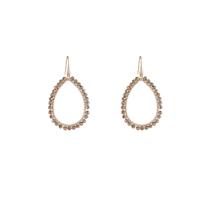 Day&Eve Oorbellen Beads Open Drop Cinnamon | Goud