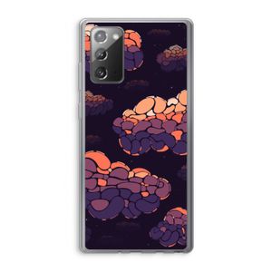Patroon Wolken: Samsung Galaxy Note 20 / Note 20 5G Transparant Hoesje