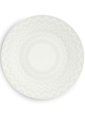 Missoni Home assiette à imprimé Zig-Zip - Blanc