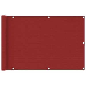 VidaXL Balkonscherm 90x400 cm hdpe rood