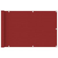 VidaXL Balkonscherm 90x400 cm hdpe rood