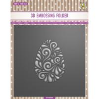 Nellie's Choice • 3d embossing folder eieren 15x15cm