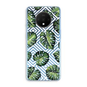Geometrische jungle: OnePlus 7T Transparant Hoesje