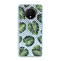 Geometrische jungle: OnePlus 7T Transparant Hoesje