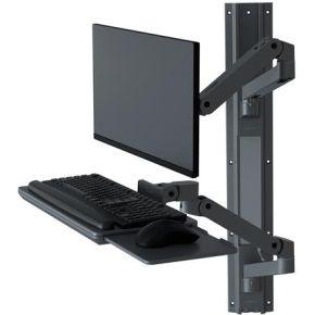 Ergotron LX Series 45-696-293 flat panel bureau steun 86,4 cm (34 ) Muur Donkergrijs
