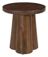 Artistiq Ronde Bijzettafel 'Effrey' Mangohout, 50cm