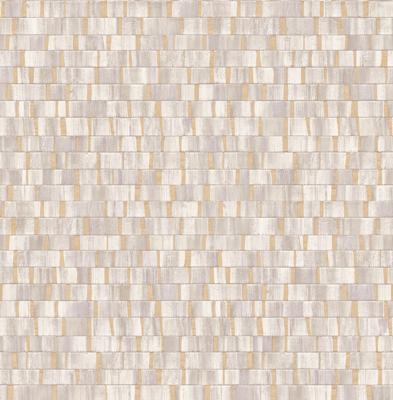 Dutch Wallcoverings Artisan Small Metallic Wood - Purple/Gold