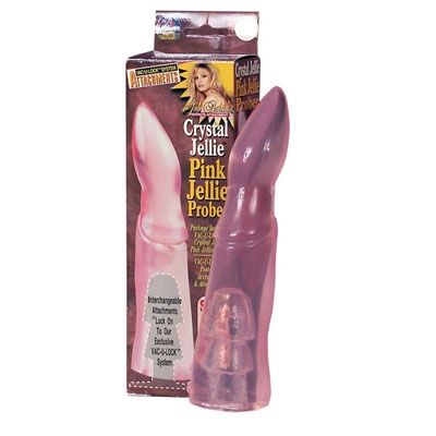 Vac U Lock - Pink Jellie Dildo