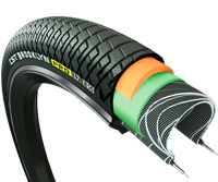 Cst Buitenband brooklyn pro cargo 20 x 2.15 / 55-406 - zwart met reflectie