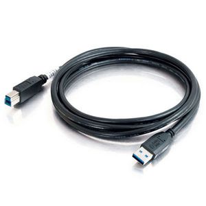 C2G 2m USB 3.0 A Male to B Male Cable USB-kabel USB B Zwart