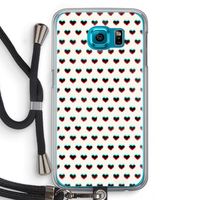 Hartjes: Samsung Galaxy S6 Transparant Hoesje met koord