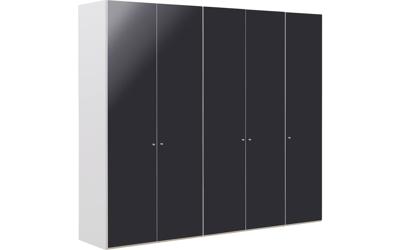Goossens Kledingkast Easy Storage Ddk, Kledingkast 253 cm breed, 220 cm hoog, 5x draaideur