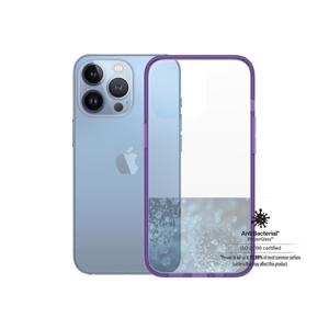 iPhone 13 Pro PanzerGlass ClearCase Antibacterieel Hoesje - Paars / Doorzichtig