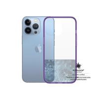iPhone 13 Pro PanzerGlass ClearCase Antibacterieel Hoesje - Paars / Doorzichtig