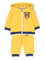 Moschino Kids survêtement à imprimé Teddy - Jaune - thumbnail