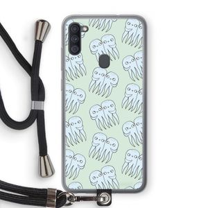 Octopussen: Samsung Galaxy A11 Transparant Hoesje met koord
