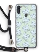 Octopussen: Samsung Galaxy A11 Transparant Hoesje met koord