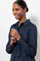 Birdie mono jacquard blouse - dark blue - 13220