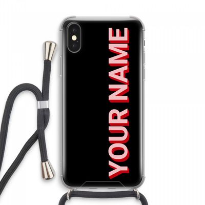 Namecase: iPhone XS Max Transparant Hoesje met koord