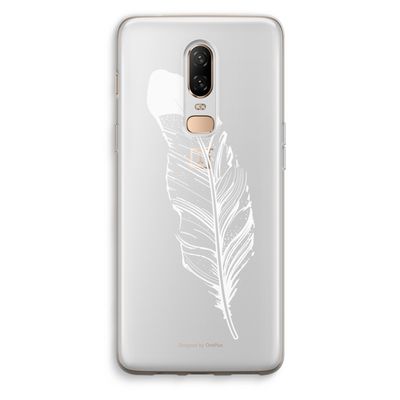 Pluim: OnePlus 6 Transparant Hoesje