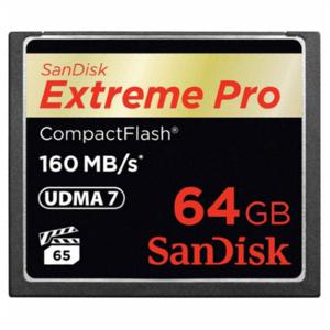 SanDisk 64GB Extreme Pro CF 160MB/s CompactFlash