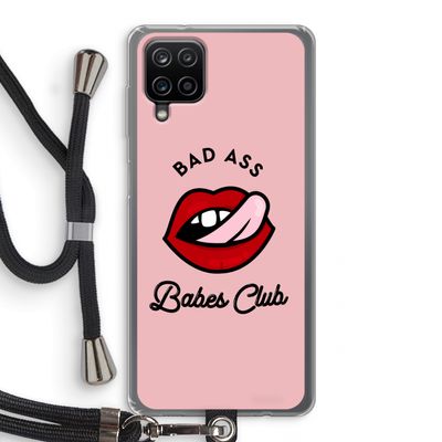 Badass Babes Club: Samsung Galaxy A12 Transparant Hoesje met koord