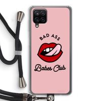 Badass Babes Club: Samsung Galaxy A12 Transparant Hoesje met koord