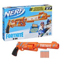NERF speelgoedpistool Fortnite 6 Shooter junior 4-delig - thumbnail