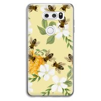 No flowers without bees: LG V30 Transparant Hoesje