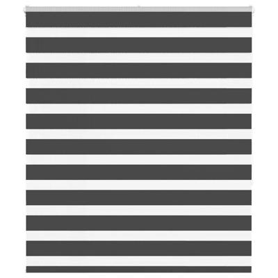 Zebra rolgordijn 135x150 cm stofbreedte 130,9 cm zwart