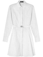 Versace robe-chemise Sangallo à broderies Barocco - Blanc - thumbnail