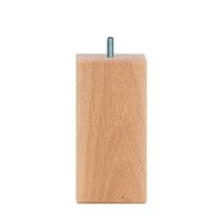 Vierkanten houten meubelpoot 12 cm (M10)