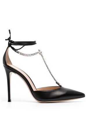 Gianvito Rossi escarpins Brilliant 105 mm à ornements en cristal - Noir