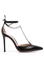 Gianvito Rossi escarpins Brilliant 105 mm à ornements en cristal - Noir