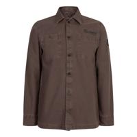 Shirt Jacket washed Canvas Ash Brown