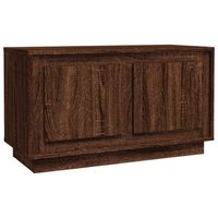 The Living Store TV-meubel Bruineiken 80x35x45 cm - Trendy en praktisch design - duurzaam bewerkt hout - voldoende - thumbnail