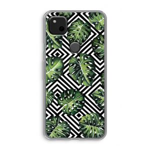 Geometrische jungle: Google Pixel 4a Transparant Hoesje