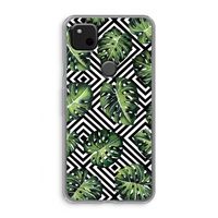 Geometrische jungle: Google Pixel 4a Transparant Hoesje